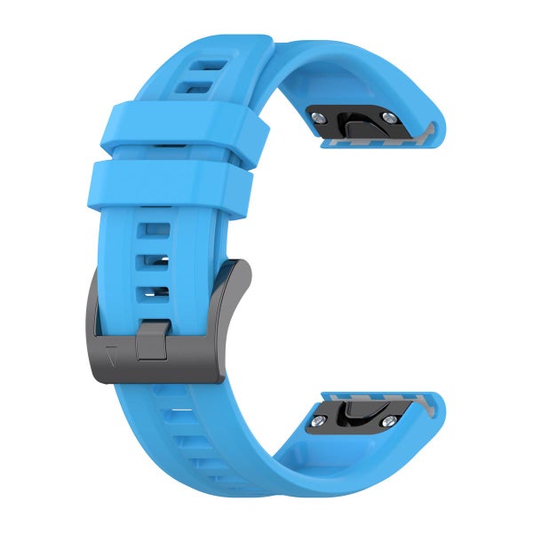 QuickFit silikonarmband (26 mm) f&ouml;r Garmin smartklocka, Ljusbl&aring;
