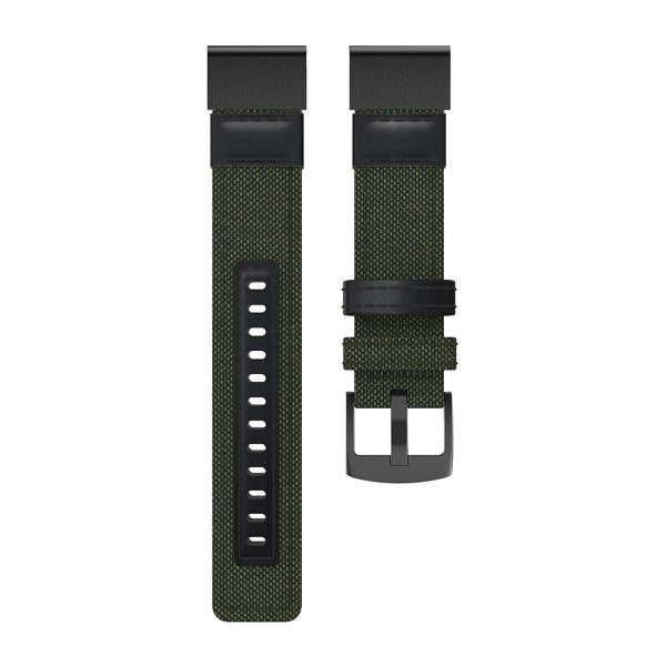 QuickFit nylonarmband (22 mm) f&ouml;r Garmin smartklocka, Gr&ouml;n