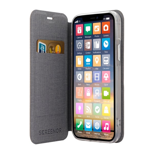 Screenor Clever iPhone 12 / 12 Pro fodral, Rosa